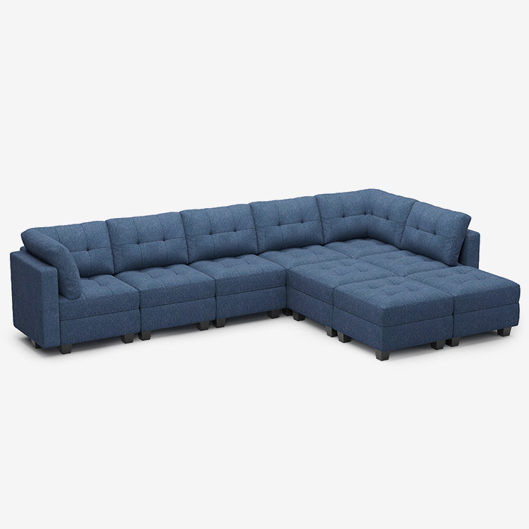 Belffin 9 Seats + 8 Sides Modular Weave Sofa with Storage Seat