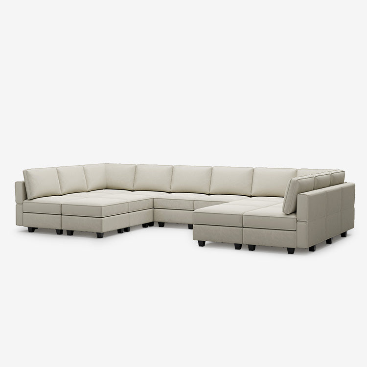 Belffin 14 Seats + 12 Sides Modular Velvet Sofa with Storage Seat