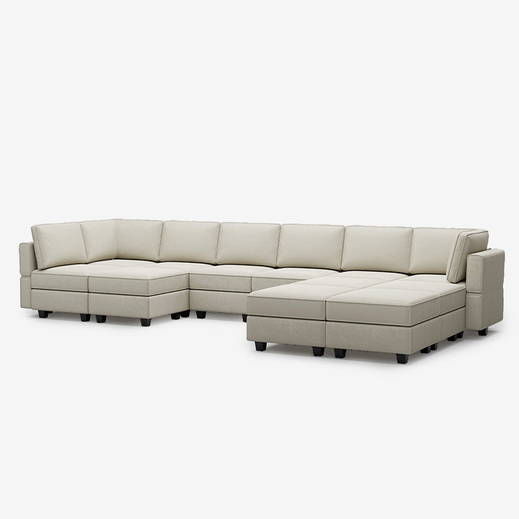 Belffin 12 Seats + 9 Sides Modular Velvet Sofa with Storage Seat