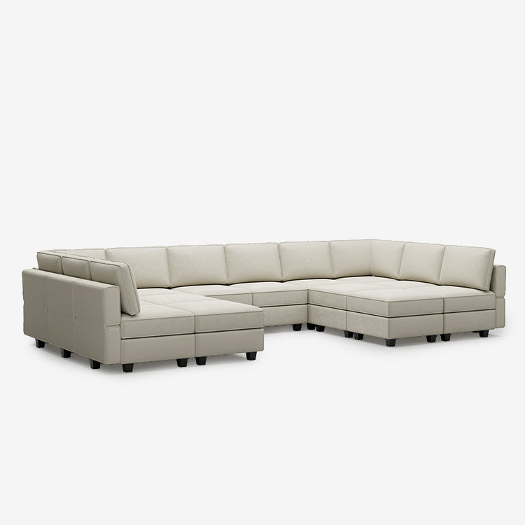 Belffin 14 Seats + 12 Sides Modular Velvet Sofa with Storage Seat