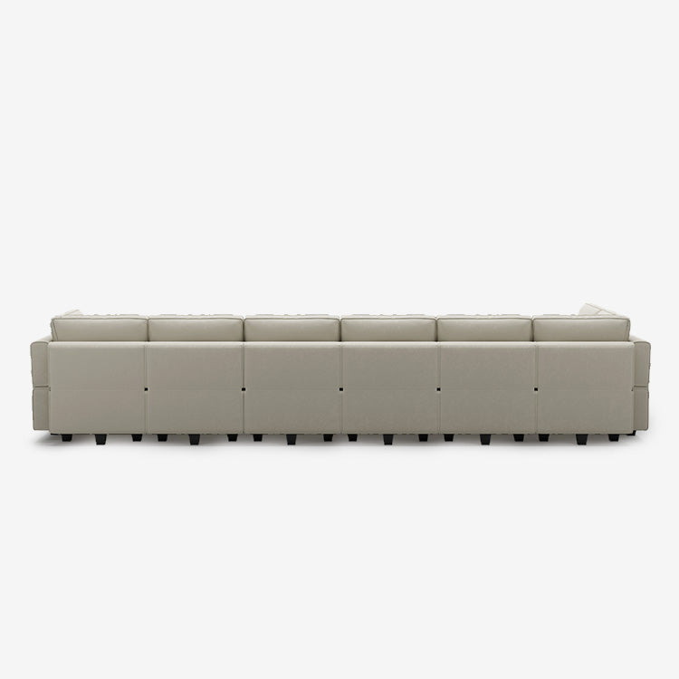 Belffin 12 Seats + 9 Sides Modular Velvet Sofa with Storage Seat