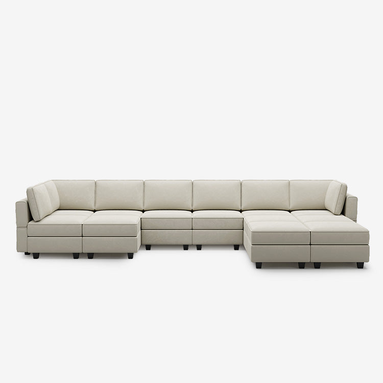 Belffin 12 Seats + 9 Sides Modular Velvet Sofa with Storage Seat