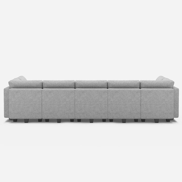 Belffin 12 Seats + 9 Sides Modular Weave Sofa with Storage Seat