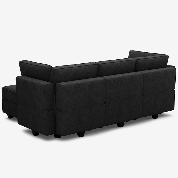 Belffin 6 Seats + 5 Sides Modular Terry Sleeper Sofa with Storage Seat