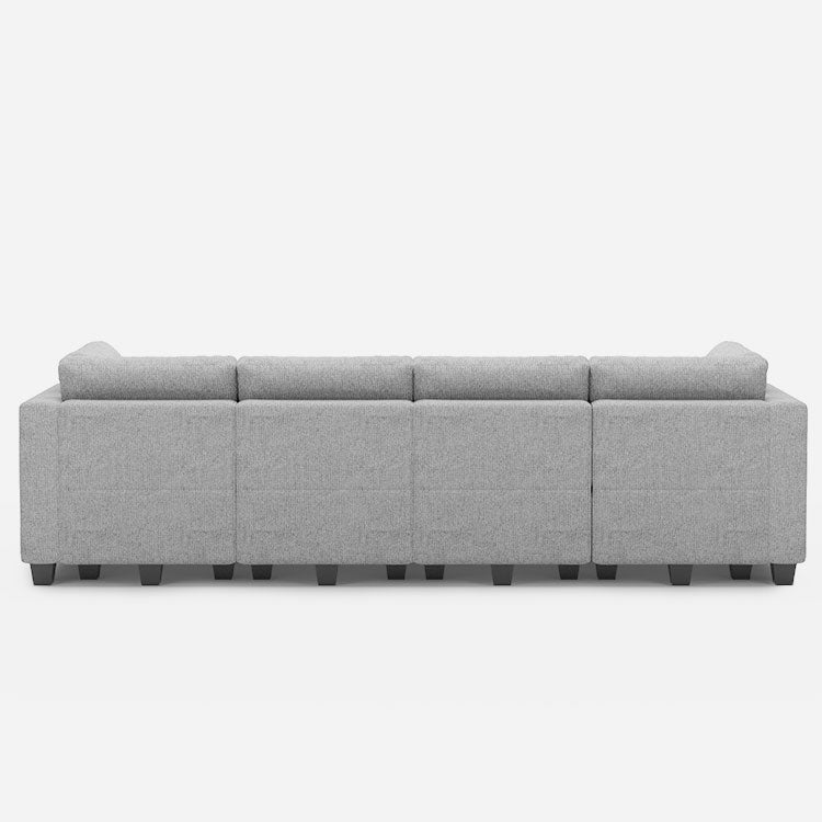 Belffin 6 Seats + 8 Sides Modular Weave Sofa with Storage Seat