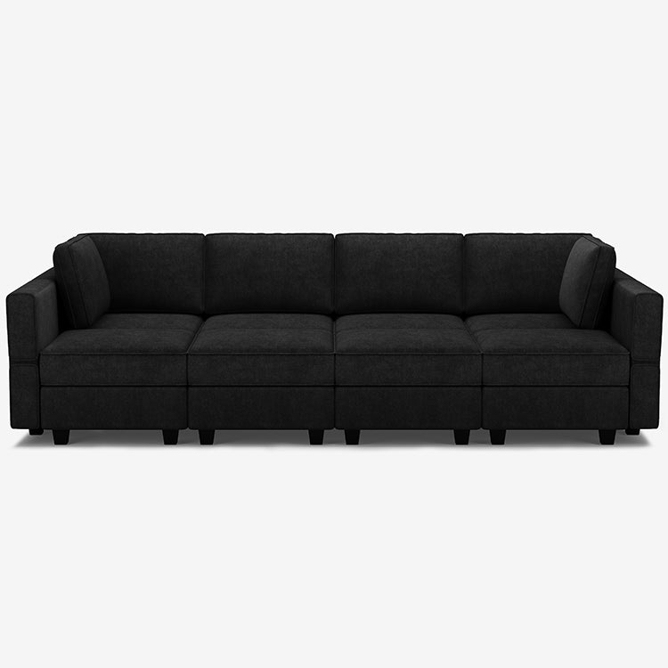 Belffin 8 Seats + 8 Sides Modular Terry Sleeper Sofa with Storage Seat