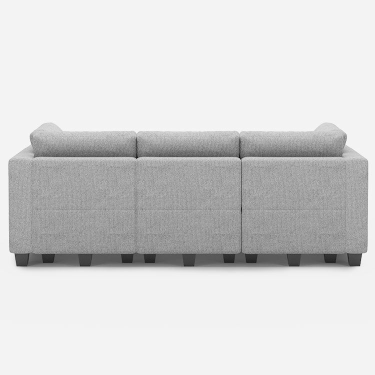 Belffin 6 Seats + 7 Sides Modular Weave Sleeper Sofa with Storage Seat