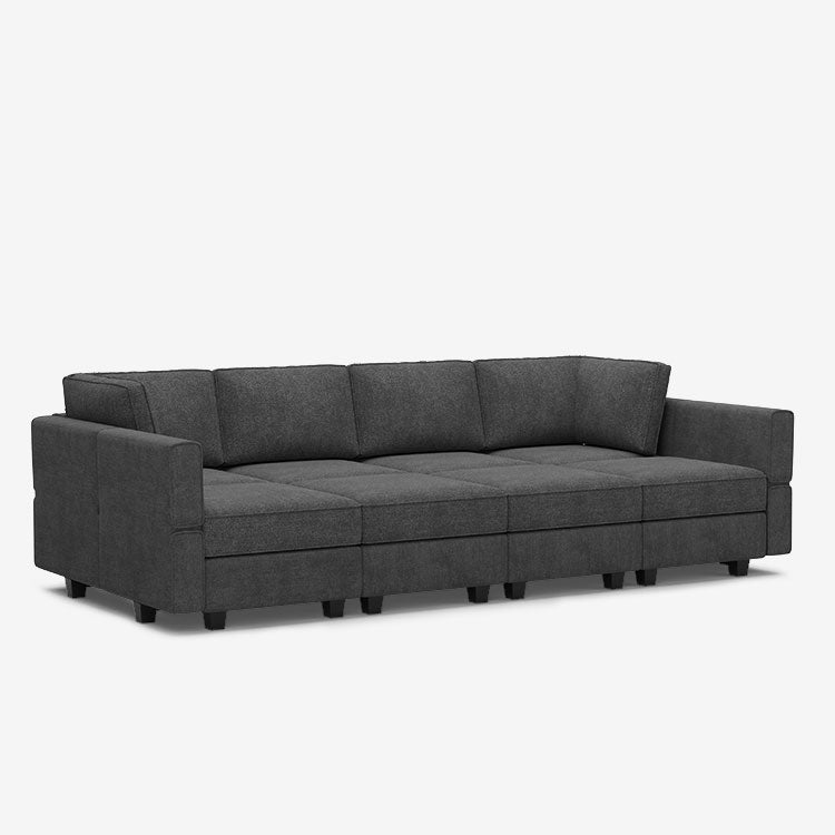 Belffin 8 Seats + 8 Sides Modular Terry Sleeper Sofa with Storage Seat