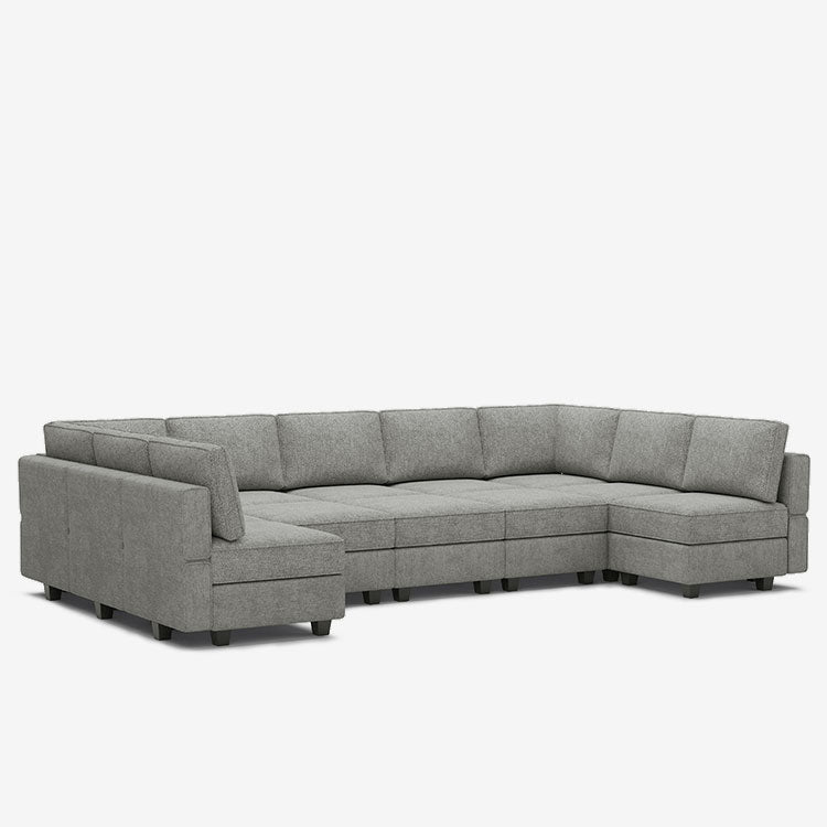 Belffin 12 Seats + 11 Sides Modular Terry Sleeper Sofa with Storage Seat