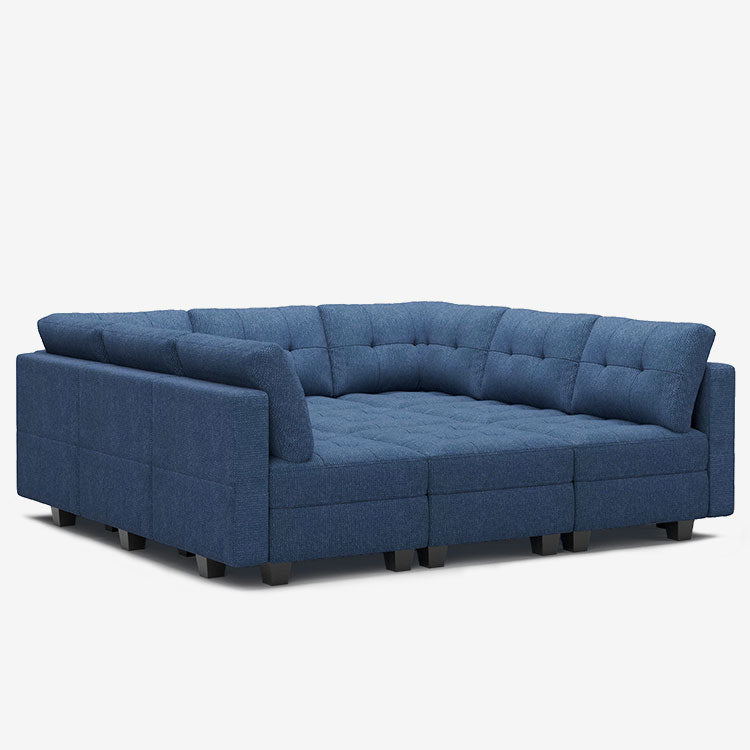 Belffin 9 Seats + 9 Sides Modular Weave Sofa with Storage Seat