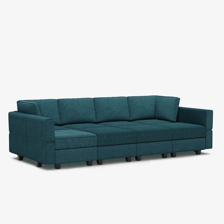 Belffin 8 Seats + 8 Sides Modular Terry Sleeper Sofa with Storage Seat