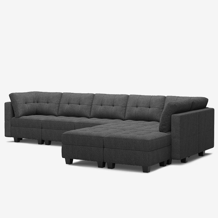 Belffin 9 Seats + 8 Sides Modular Weave Sofa with Storage Seat