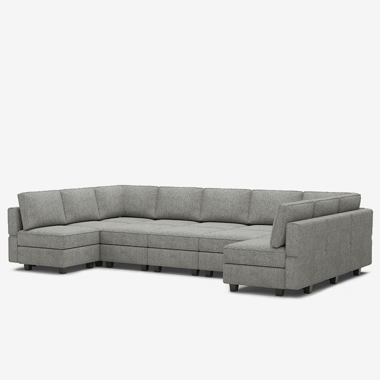 Belffin 12 Seats + 11 Sides Modular Terry Sleeper Sofa with Storage Seat