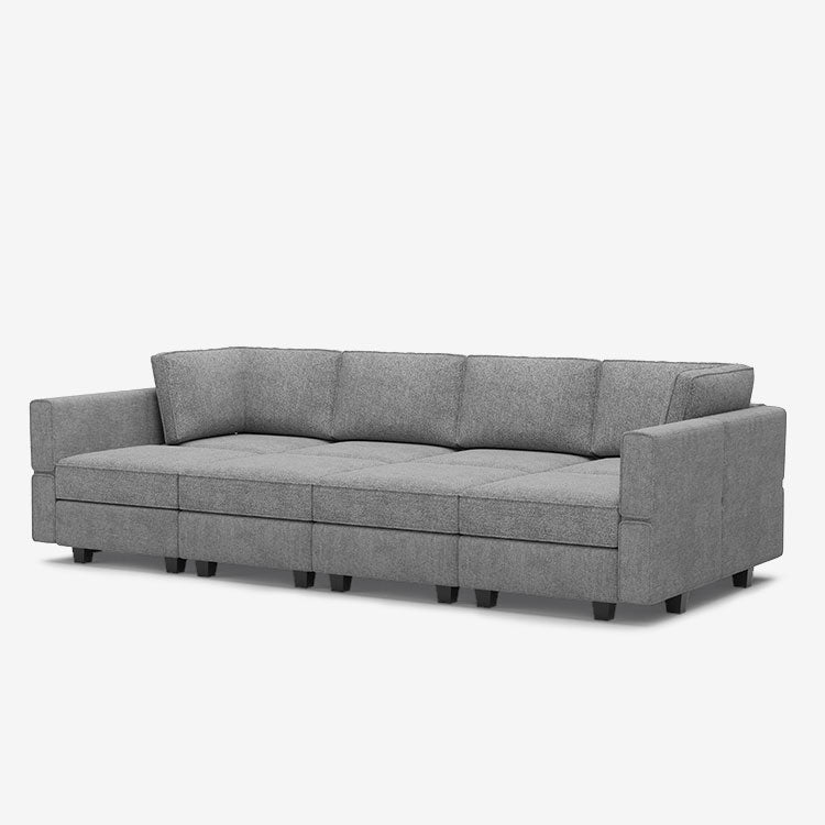 Belffin 8 Seats + 8 Sides Modular Terry Sleeper Sofa with Storage Seat