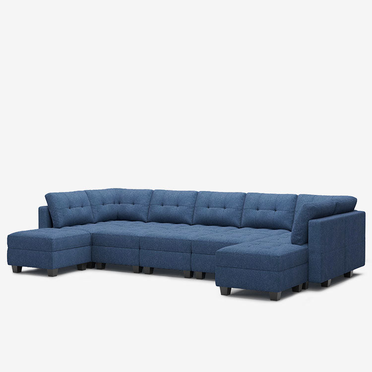 Belffin 12 Seats + 9 Sides Modular Weave Sofa with Storage Seat