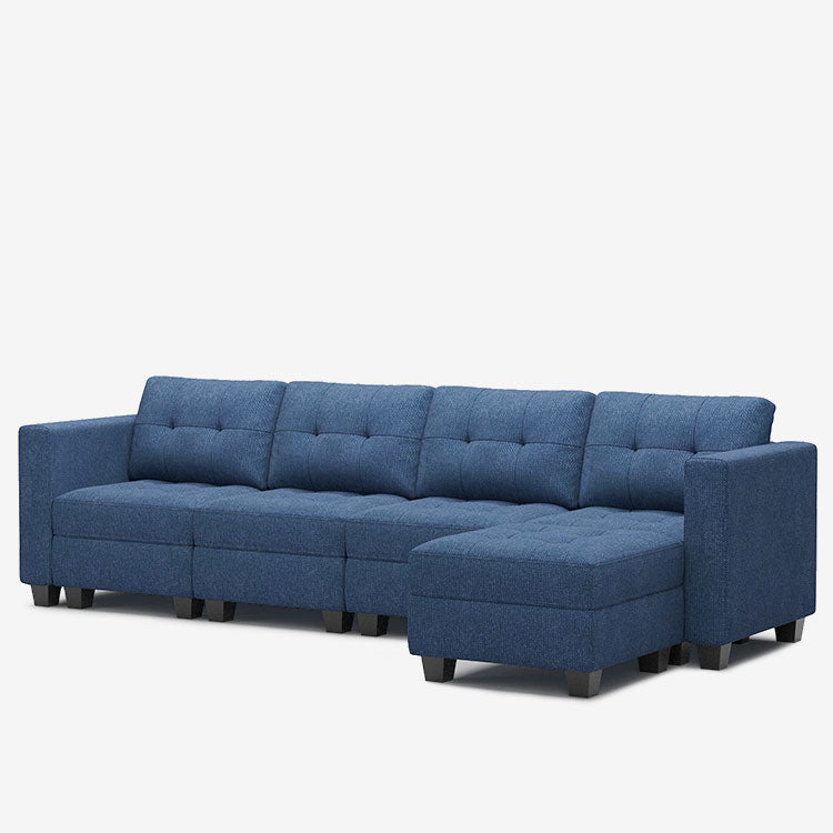 Belffin 5 Seats + 6 Sides Modular Weave Sofa with Storage Seat