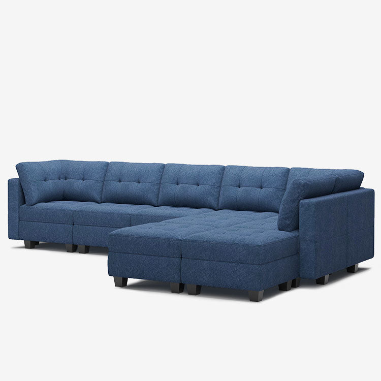 Belffin 9 Seats + 8 Sides Modular Weave Sofa with Storage Seat