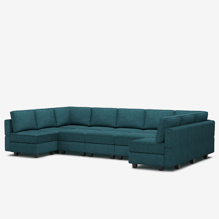 Belffin 12 Seats + 11 Sides Modular Terry Sleeper Sofa with Storage Seat
