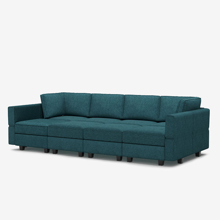 Belffin 8 Seats + 8 Sides Modular Terry Sleeper Sofa with Storage Seat