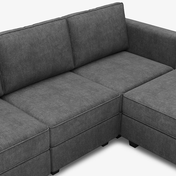 Belffin 14 Seats + 13 Sides  Modular Terry Sofa with Storage Seat and Ottoman
