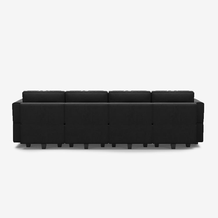 Belffin 6 Seats + 6 Sides Modular Velvet Sofa with Storage Seat