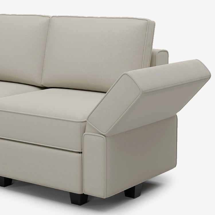 Belffin 9 Seats + 11 Sides Modular Velvet Sofa with Storage Seat and Ottoman
