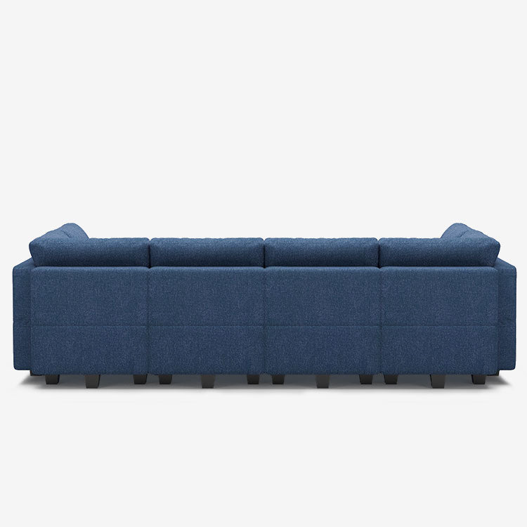 Canapé-lit modulaire Belffin 8 places + 10 côtés avec siège de rangement