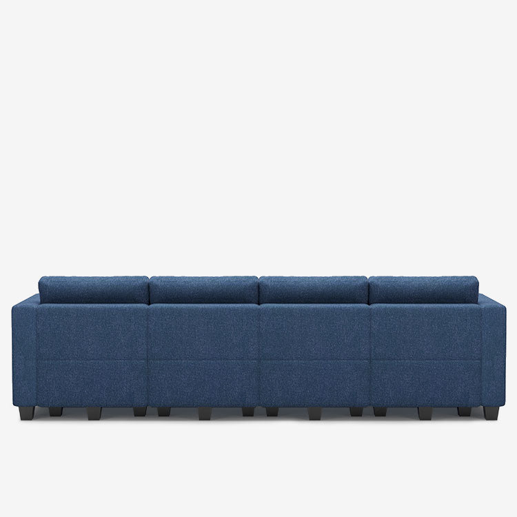 Belffin 8 Seats + 6 Sides Modular Weave Sleeper Sofa with Storage Seat