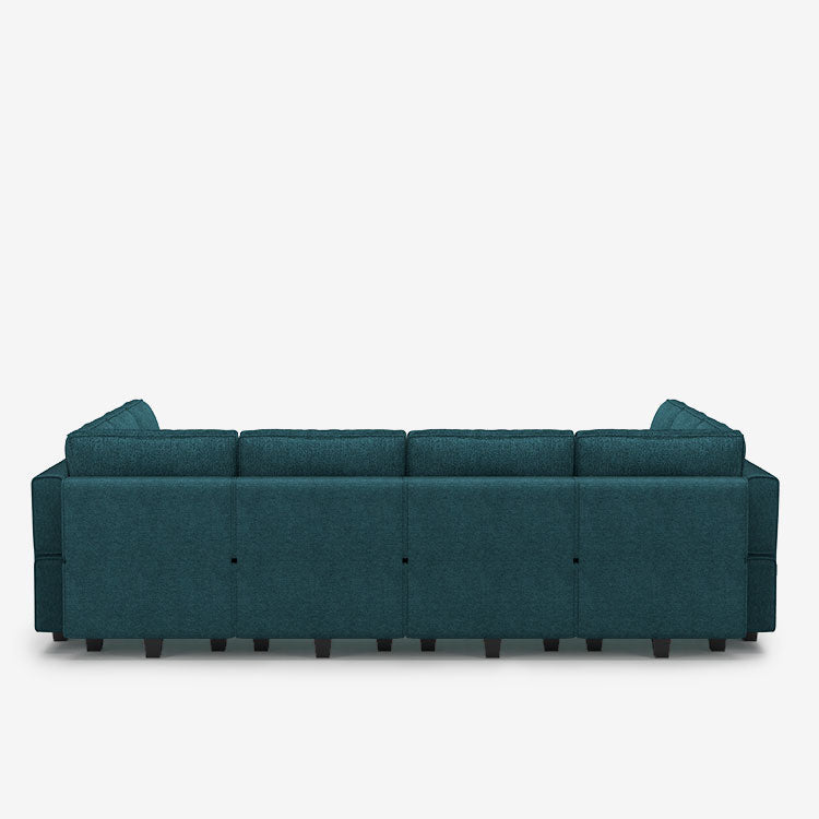 Belffin 10 Seats + 10 Sides  Modular Terry Sofa with Storage Seat