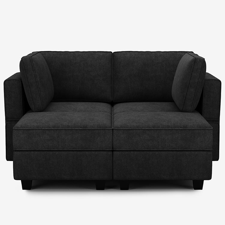 Belffin 4 Seats + 4 Sides Modular Terry Sleeper Sofa with Storage Seat