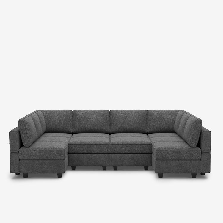 Belffin 10 Seats + 10 Sides  Modular Terry Sofa with Storage Seat