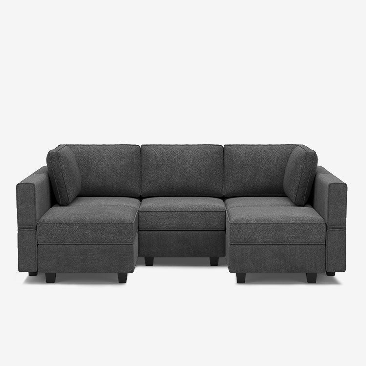 Belffin 5 Seats + 7 Sides  Modular Terry Sofa with Storage Seat