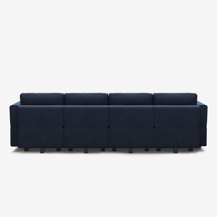 Belffin 6 Seats + 6 Sides Modular Velvet Sofa with Storage Seat