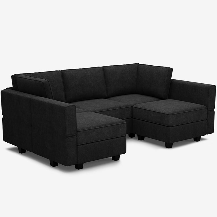 Belffin 5 Seats + 7 Sides  Modular Terry Sofa with Storage Seat