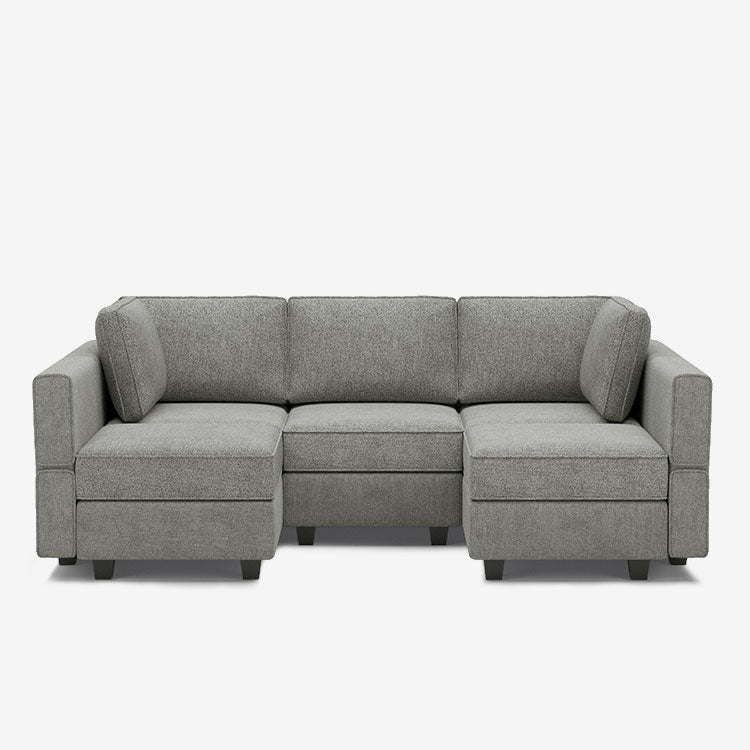 Belffin 5 Seats + 7 Sides  Modular Terry Sofa with Storage Seat