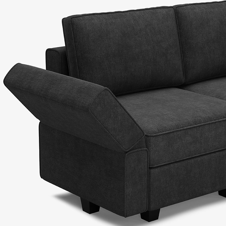 Belffin 14 Seats + 13 Sides Modular Terry Sofa with Storage Seat and Ottoman