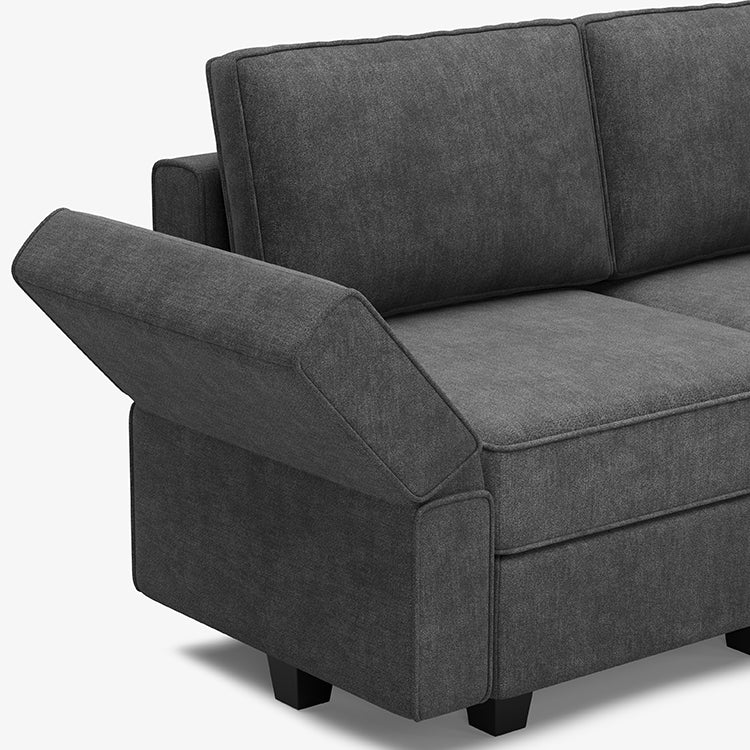 Belffin 14 Seats + 13 Sides  Modular Terry Sofa with Storage Seat and Ottoman