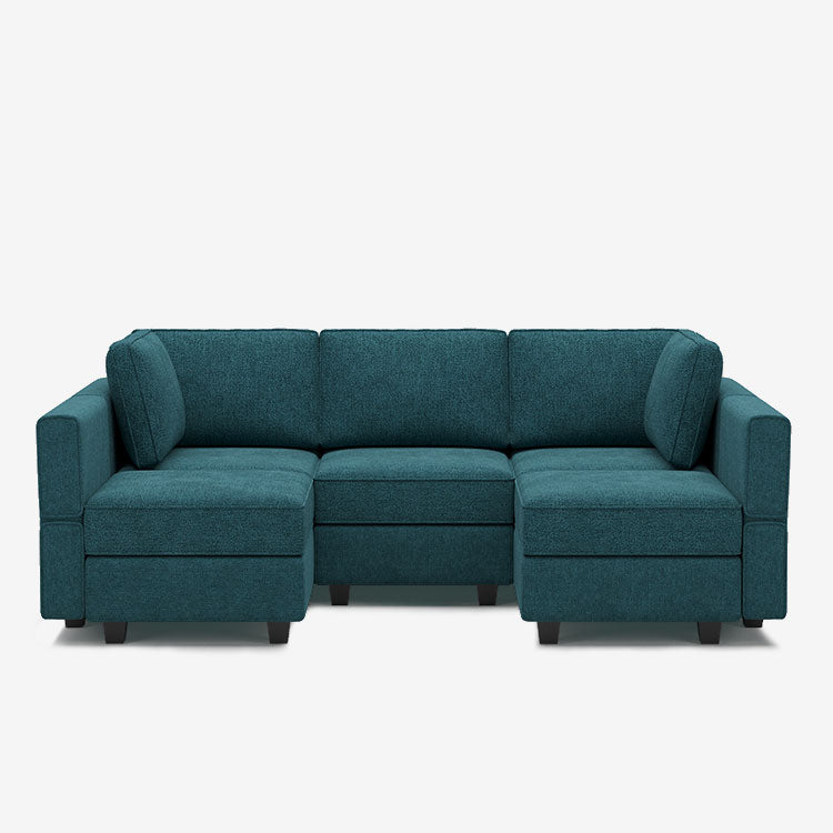Belffin 5 Seats + 7 Sides  Modular Terry Sofa with Storage Seat