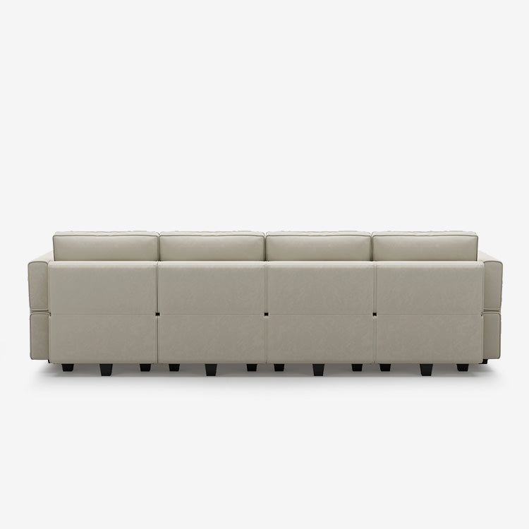 Belffin 6 Seats + 6 Sides Modular Velvet Sofa with Storage Seat
