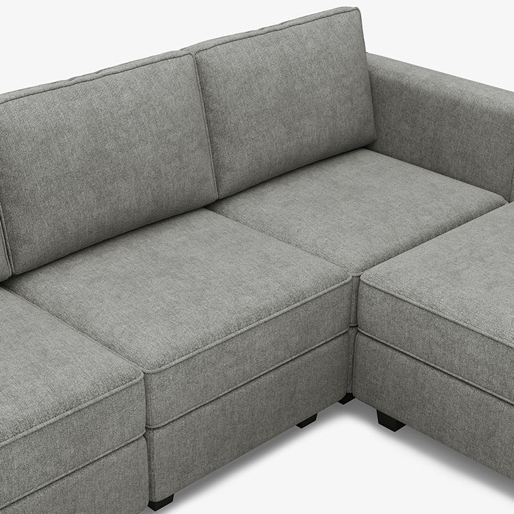 Belffin 14 Seats + 13 Sides  Modular Terry Sofa with Storage Seat and Ottoman