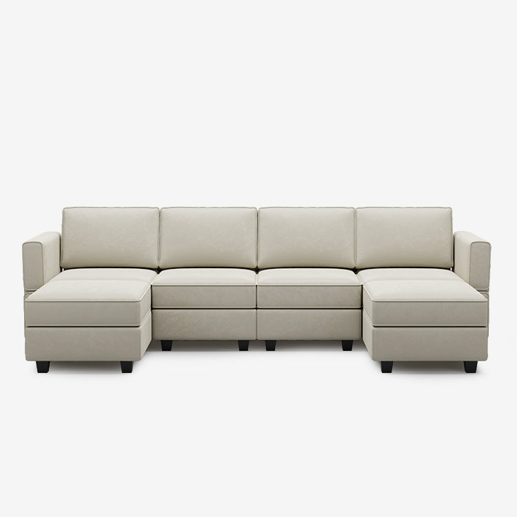 Belffin 6 Seats + 6 Sides Modular Velvet Sofa with Storage Seat