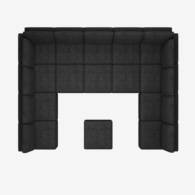 Belffin 14 Seats + 13 Sides  Modular Terry Sofa with Storage Seat and Ottoman