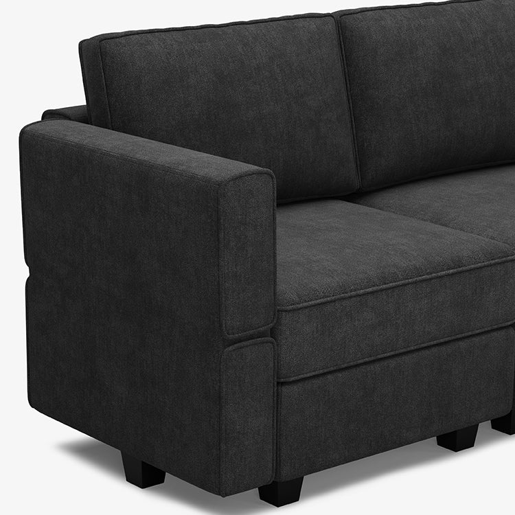 Belffin 14 Seats + 13 Sides Modular Terry Sofa with Storage Seat and Ottoman