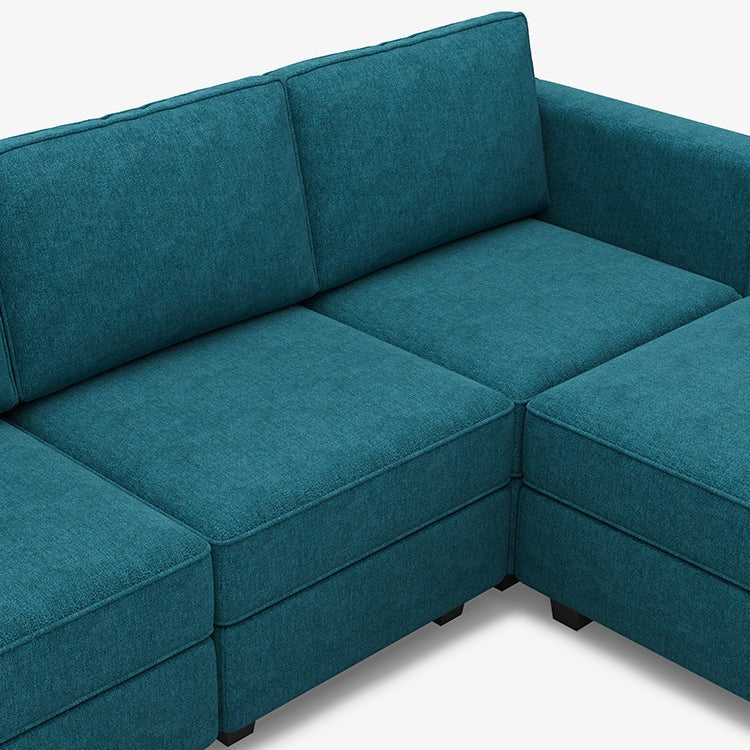 Belffin 14 Seats + 13 Sides  Modular Terry Sofa with Storage Seat and Ottoman