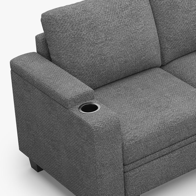 Canapé modulaire 8 places en chenille Belffin