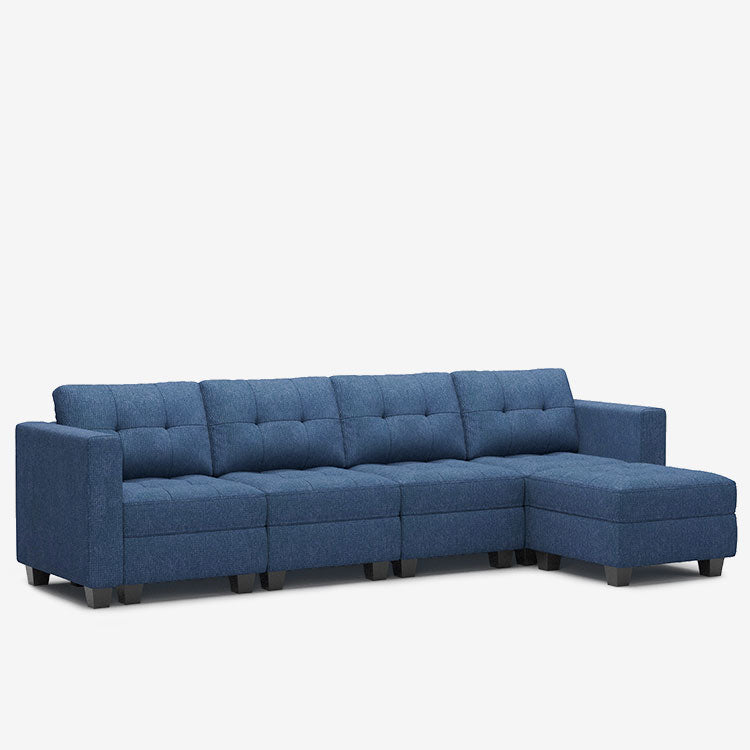 Canapé modulaire Belffin 5 places + 6 côtés avec siège de rangement