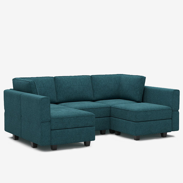Belffin 5 Seats + 7 Sides  Modular Terry Sofa with Storage Seat