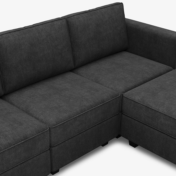 Belffin 14 Seats + 13 Sides Modular Terry Sofa with Storage Seat and Ottoman