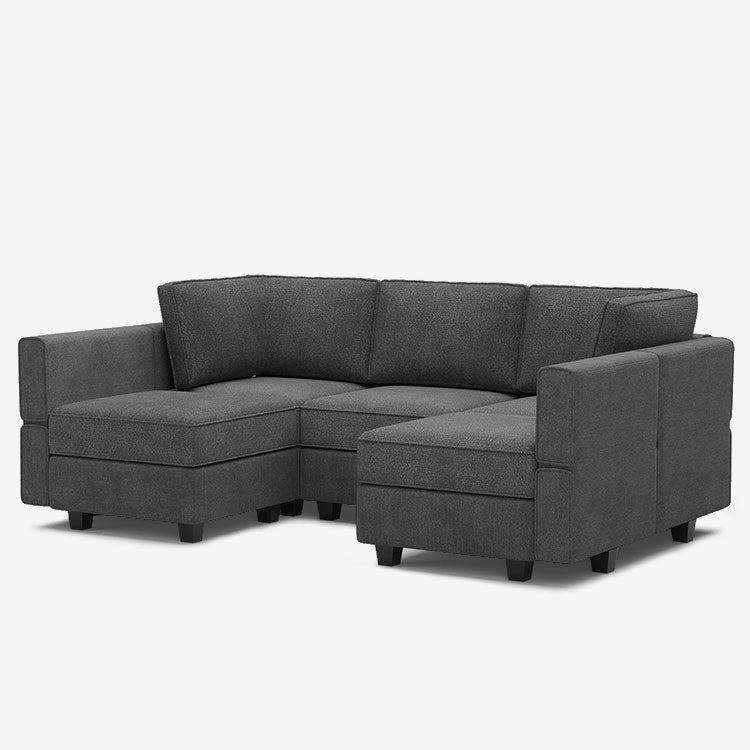 Belffin 5 Seats + 7 Sides  Modular Terry Sofa with Storage Seat