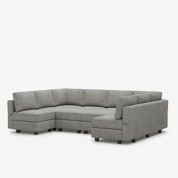 Belffin 10 Seats + 10 Sides  Modular Terry Sofa with Storage Seat